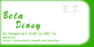 bela diosy business card